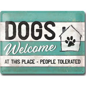 Nostalgic-Art bord ""DOGS Welcome