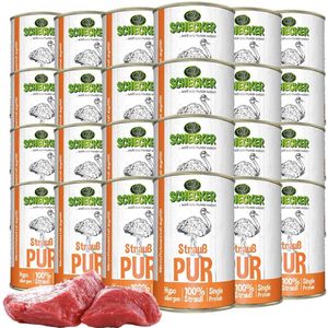 Struisvogelvlees puur 24 x 410g