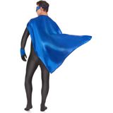 Blauwe superhelden kit voor volwassenen