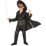 Zwarte musketier kostuum voor jongens
