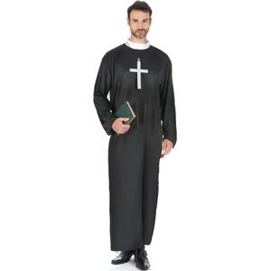 Priester kostuum voor mannen - Grote maten