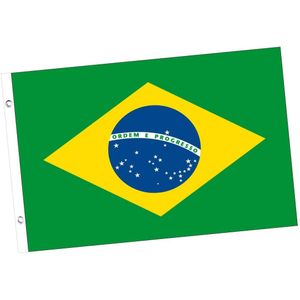 Braziliaanse supportersvlag 150 x 90 cm