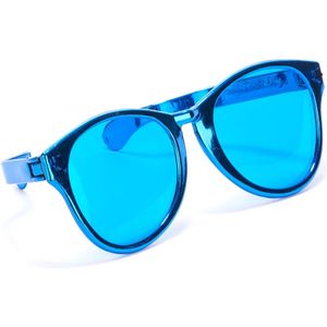 Enorme blauwe bril voor volwassenen