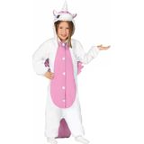 Wit en roze eenhoorn kostuum voor kinderen