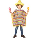 Mexicaanse poncho vermomming voor kinderen