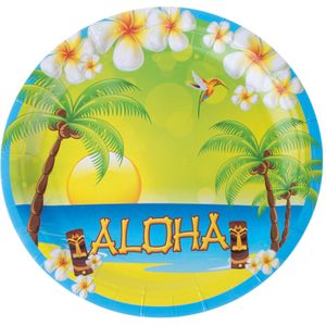 8 kartonnen Aloha borden
