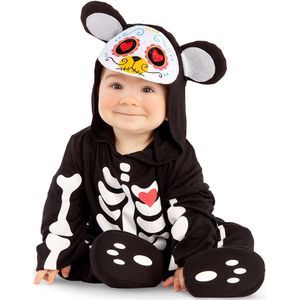 Dia de los muertos mini beer kostuum voor baby's