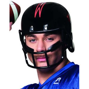 Zwarte American Football helm voor volwassenen