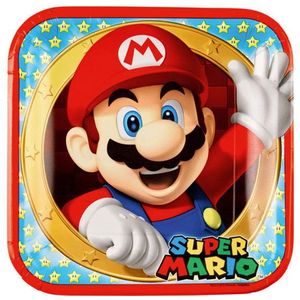 8 kartonnen Super Mario borden