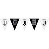 Zwarte en witte Juventus vlaggenslinger