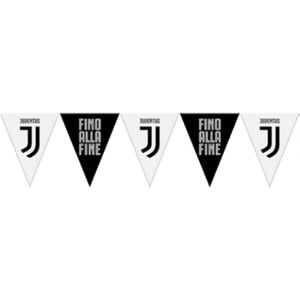 Zwarte en witte Juventus vlaggenslinger