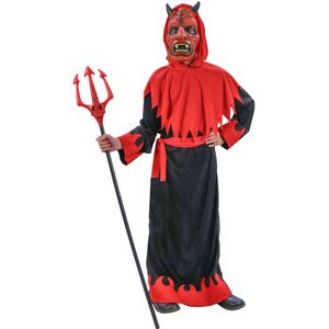 Verkleedkostuum onheilspellende duivel voor jongens Halloween pak