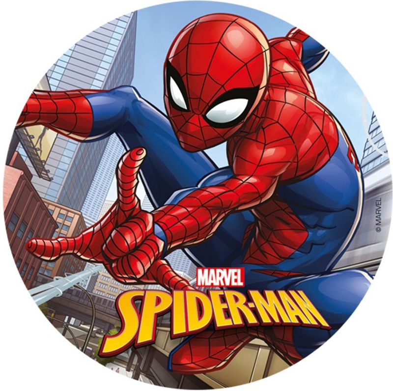 Eetbare schijf Spiderman