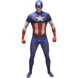 Morphsuits Captain America kostuum voor volwassenen