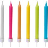 10 gekleurde verjaardagskaarsjes
