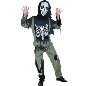 Skeletten zombie kostuum voor kinderen