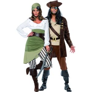 Duo piraten kostuum voor volwassenen