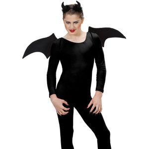 Demon set zwart Halloween accessoire