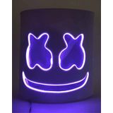 Paars marshmallow LED masker voor volwassenen