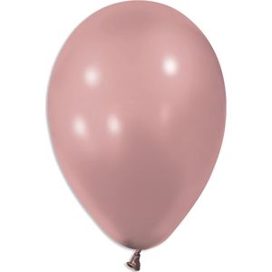 50 metallic roségouden ballonnen