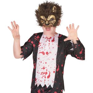 Latex weerwolf masker voor kinderen