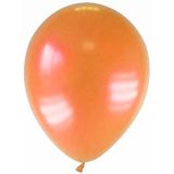 12 gemetalliseerde oranje ballonnen