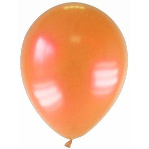 12 gemetalliseerde oranje ballonnen