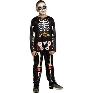 Dia de los Muertos skelet kostuum voor jongens