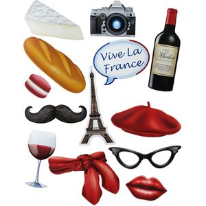 Franse photobooth accessoire set