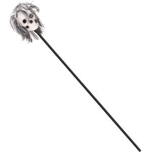 Halloween scepter met voodoo doodskop