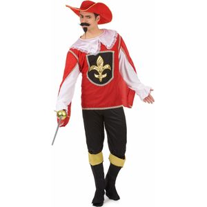 Fleur de lys musketier kostuum voor mannen