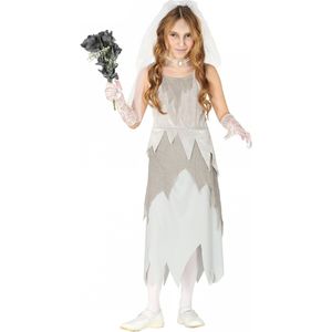 Grijs spook bruid kostuum voor meisjes