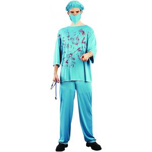 Bebloede chirurg kostuum voor volwassenen