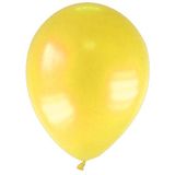 12 gemetalliseerde gele ballonnen