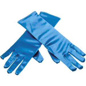 Blauwe ijsprinses handschoenen voor kinderen