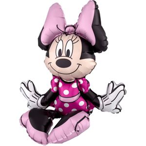 Aluminium zittende Minnie Mouse ballon