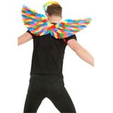 Vleugels met regenboogveren voor volwassenen