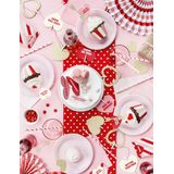 PartyDeco Cupcake Toppers Gouden Hartjes Set/6