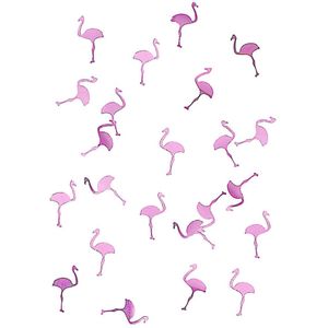 Roze flamingo confetti