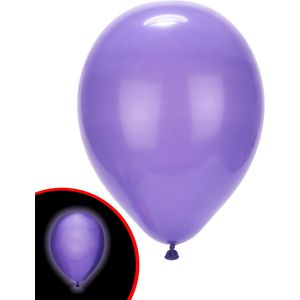 5 Paarse LED ballonnen Illooms