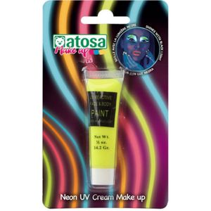 Neon gele UV make-up tube