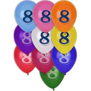 10 ballonnen cijfer 8