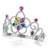 Veelkleurige prinsessen tiara voor volwassenen en kinderen