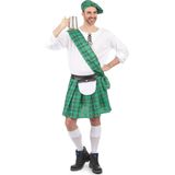 Groen Schotse outfit voor heren