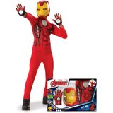 Klassiek Iron Man jongenskostuum in cadeauverpakking