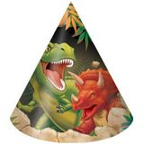 Set van dinosaurus feesthoedjes