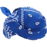 Blauwe bandana