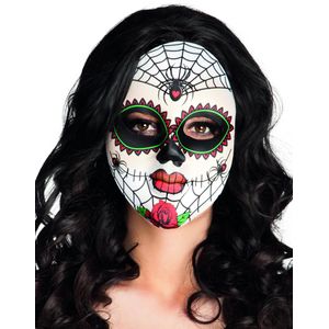 Gekleurd skeletten masker voor volwassenen