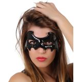 Miss Black Bat vleermuis oogmasker voor volwassenen