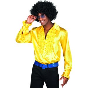 Geel disco overhemd voor mannen